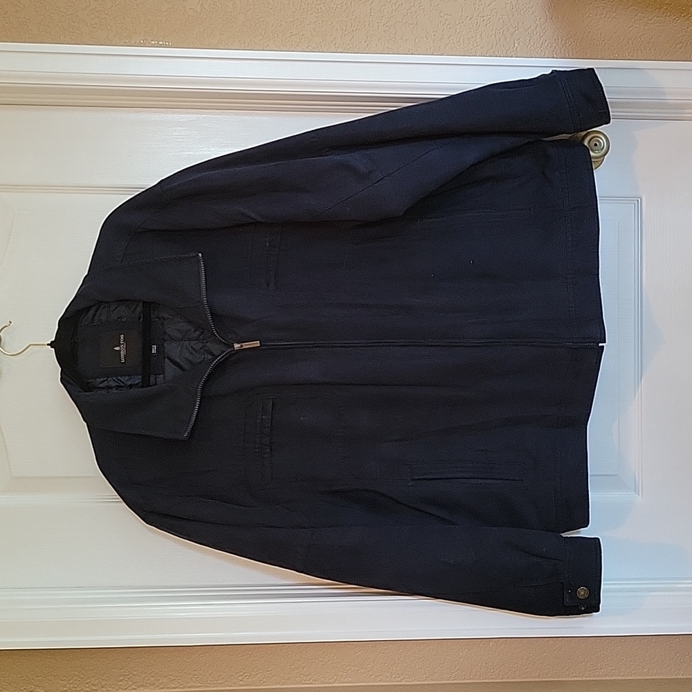 London Fog Men Suede Bomber